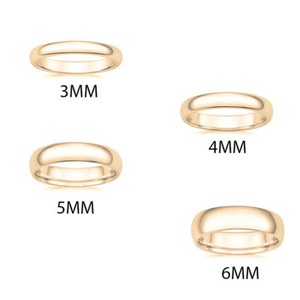 Paradise Jewelers 10K Solid Yellow Gold 5mm Wedding Band Ring