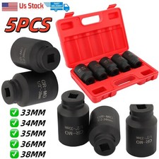 5Pcs 1/2Drive 6-Point Deep Impact Socket Set ...