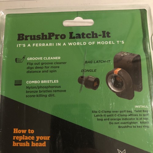 BrushPro Latch-It Golf Club Cleaner, Universal Attachment System - Picture 7 of 10
