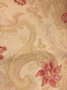Laura Ashley Baroque Red Parchment Curtain Fabric Price Per Metre