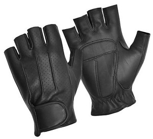 Half Finger Driving Gloves Soft Sheep Leather Men/'s Dress Chauffeur Style