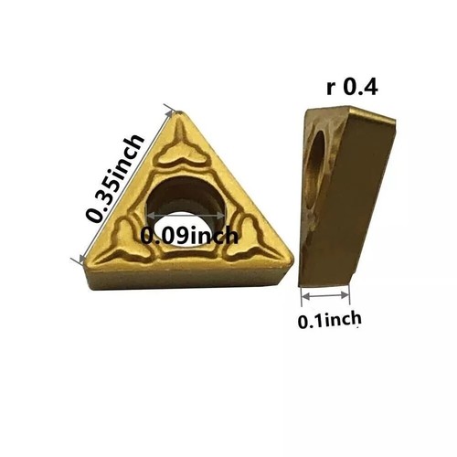 10PCS For 1/4" Turning Tool TCMT090204 CNC Carbide Inserts - Picture 4 of 4