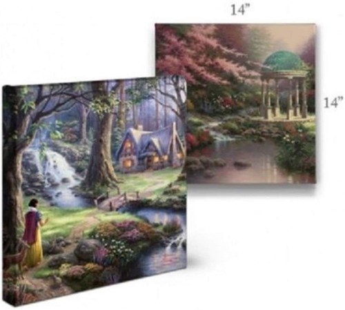 Thomas Kinkade Studios Dumbo 14 x 14 Gallery Wrapped Canvas 14L" x 14W" - Picture 6 of 7