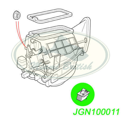 LAND ROVER A/C AC BLOWER TRANSISTOR RESISTOR DISCOVERY 2 II JGN100010 OEM - Bild 2 von 2