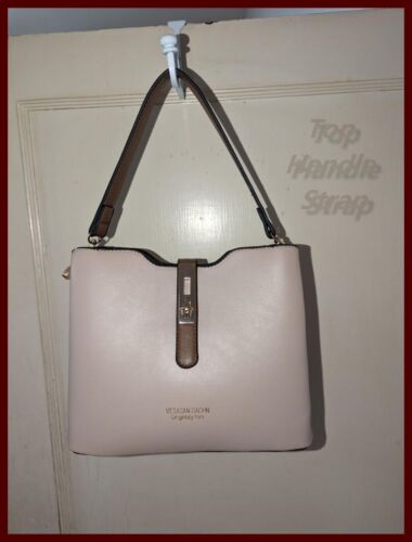 Vesasan Gaohn Originlaiy Fom Beige Faux Leather Handbag Shoulder Crossbody - Picture 7 of 14
