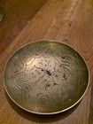 Vintage Chinese Brass Dragon Bowl Dish 5.75” Heavy Solid Carved — photo 3
