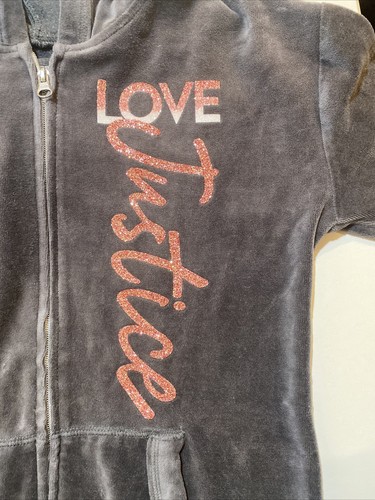 Girls Justice Love/ NYC  Pink/Gray Set (Hoodie, Shirt,  and Pants) Size 10 - Picture 12 of 13