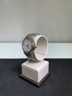 Raymond Weil White Dial18k Gold Bezel Stainless Steel Watch 9188
