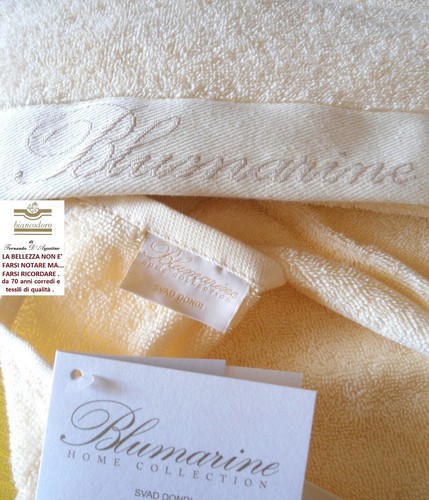 SET SPUGNE BLUMARINE 5 PEZZI 100% COTONE : 1 TELO + 2 VISO + 2 OSPITI - Foto 7 di 11
