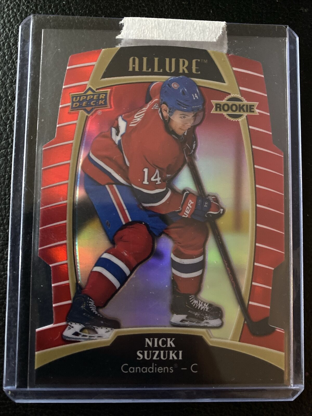 2019-20 UD Allure Red Rainbow Die-Cut Rookie Nick Suzuki #91 Montreal Habs RC