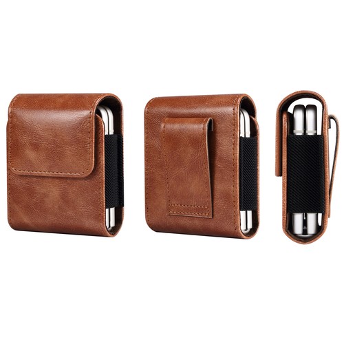 For Samsung Z Flip3/Flip4/Flip5/Flip6 Belt Clip Holster Holder Leather Bag Case  - Picture 32 of 41