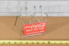 VINTAGE 1950'S ENJOY COCA COLA SHOPPING CAR BOTTLE HOLDER WHILE YOU SHOP A