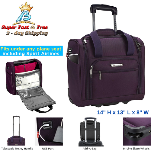 Under Seat Luggage Bag With USB Port 
