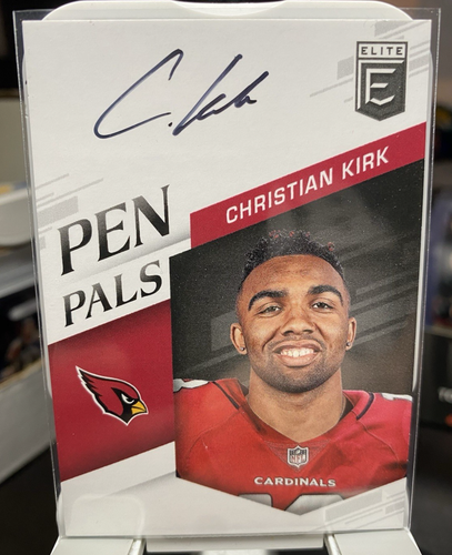 2018 Panini Donruss Elite Football Christian Kirk Pen Pals Autogrammkarte #PP-CK