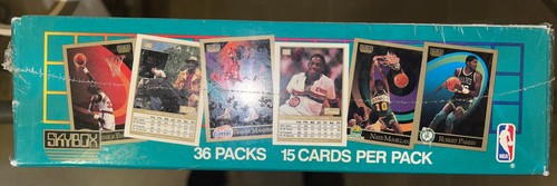 1990-91 SkyBox SERIES 2 BASKETBALL BOX - SEALED! 36 PACKS JORDAN? BULLS GEM? 🚀 - Picture 3 of 5