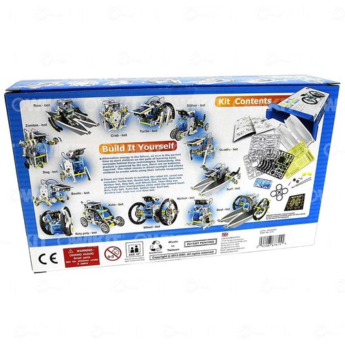 OWI RobotiKits 14-in-1 STEM Educational Solar Robot (OWI-MSK615) - Picture 3 of 12