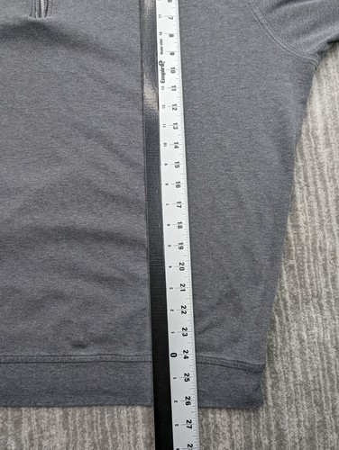 Peter Millar Mens Sweater XL Gray 100% Cotton 1/4 Zip Pullover Top Golf Casual - Picture 9 of 9