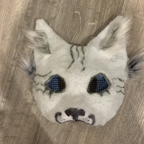Cute Cat Mask, Quadrobics Cat Mask. Animal Mask Fancy Dress,  cosplay, therian - Picture 1 of 13
