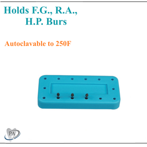 Magnetic RECTANGULAR Dental Lab Bur Block Holder Station Holds 14 Burs FG, HP RA - Picture 21 of 25