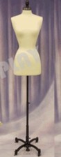Female Size 2-4 Mannequin Dress Form Hard Foam #F2/4W+BS-WB02T