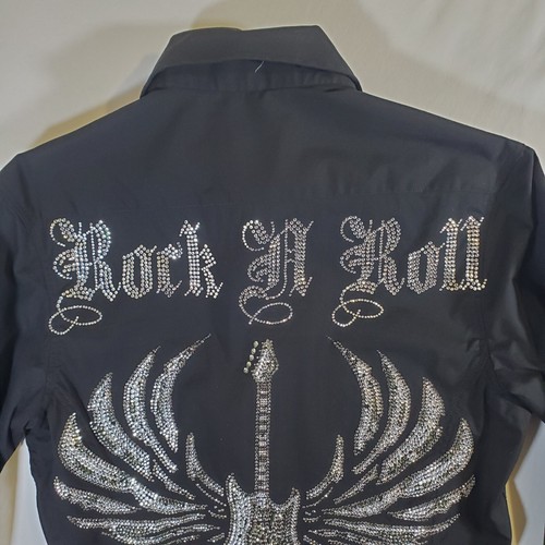 Envy Evolution Black Rock n Roll (NEW READ CONDITON) $79.99 S Bling Casual Shirt - Picture 15 of 20