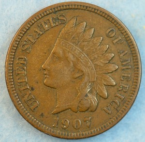 1907-Indian-Head-Cent-Penny-Very-Nice-Old-Coin-Fast-S-amp-H-422