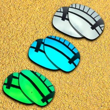 3 Sets Lenses Replacement for-Oakley Feedback OO4079 Polarized-Silver Blue Green