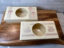 Vintage Tissue Holders- Beige- By Gloria Concepts 1983 - Gloria Vanderbilt 🦢