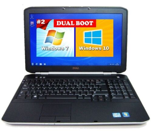 Dell Laptop Dual BOOT Windows  7 64 & 10 64, 15", Intel I3, 500GB, 8 GB - Picture 1 of 11