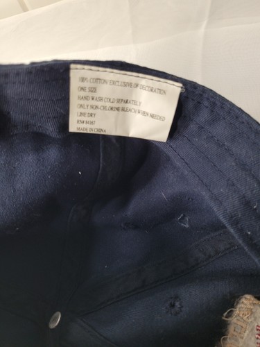 Walt Disney World Authentic WDW 1971 Navy Cap Hat Adjustable Baseball Vintage - Picture 10 of 11