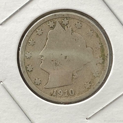 1910 US 5 Cents Liberty Head Nickel Antique Collectible Coin #92920-11 - Picture 2 of 4