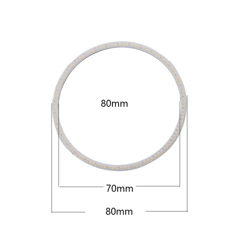 60mm 70mm 80mm 90mm 100mm 110mm 120mm RGB WIFI APP COB LED Angel Eyes Halo Rings - Picture 15 of 19