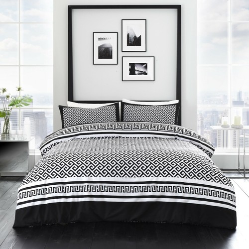DUVET COVER SET & Pillow Case Poly Cotton Bedding Reversible Quilt DOUBLE Size - Picture 235 of 355