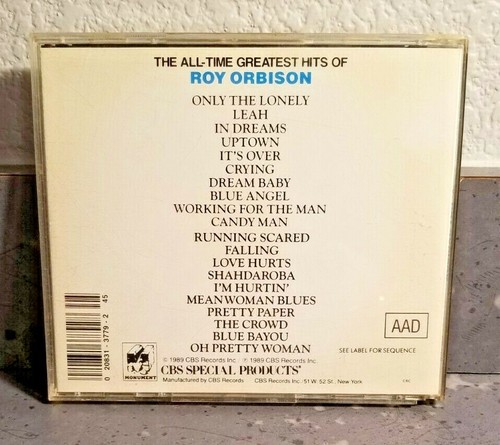 Roy Orbison The All Time Greatest Hits (CD) 20 Original Recordings LN 3050 - Picture 2 of 2