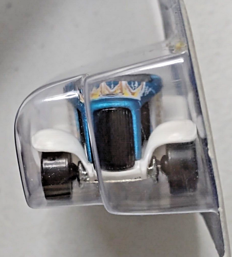 NEU Hot Wheels #161 Track Aces Serie Modell Hooligan 5/10 2003 Vintage blau Auto - Bild 8 von 12