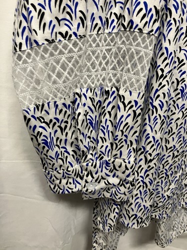 Dress Barn Plus 1X Paisley Blouse Women’s 3/4 Sleeve Brown Black Top - Picture 6 of 7