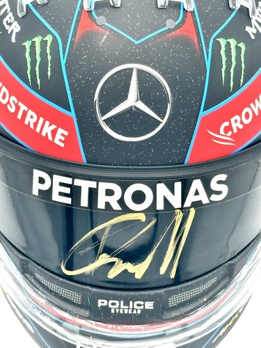 F1 SIGNED Mercedes AMG Petronas George Russell 2022 1:2 Helmet Upgraded π¬π§π - Picture 2 of 13