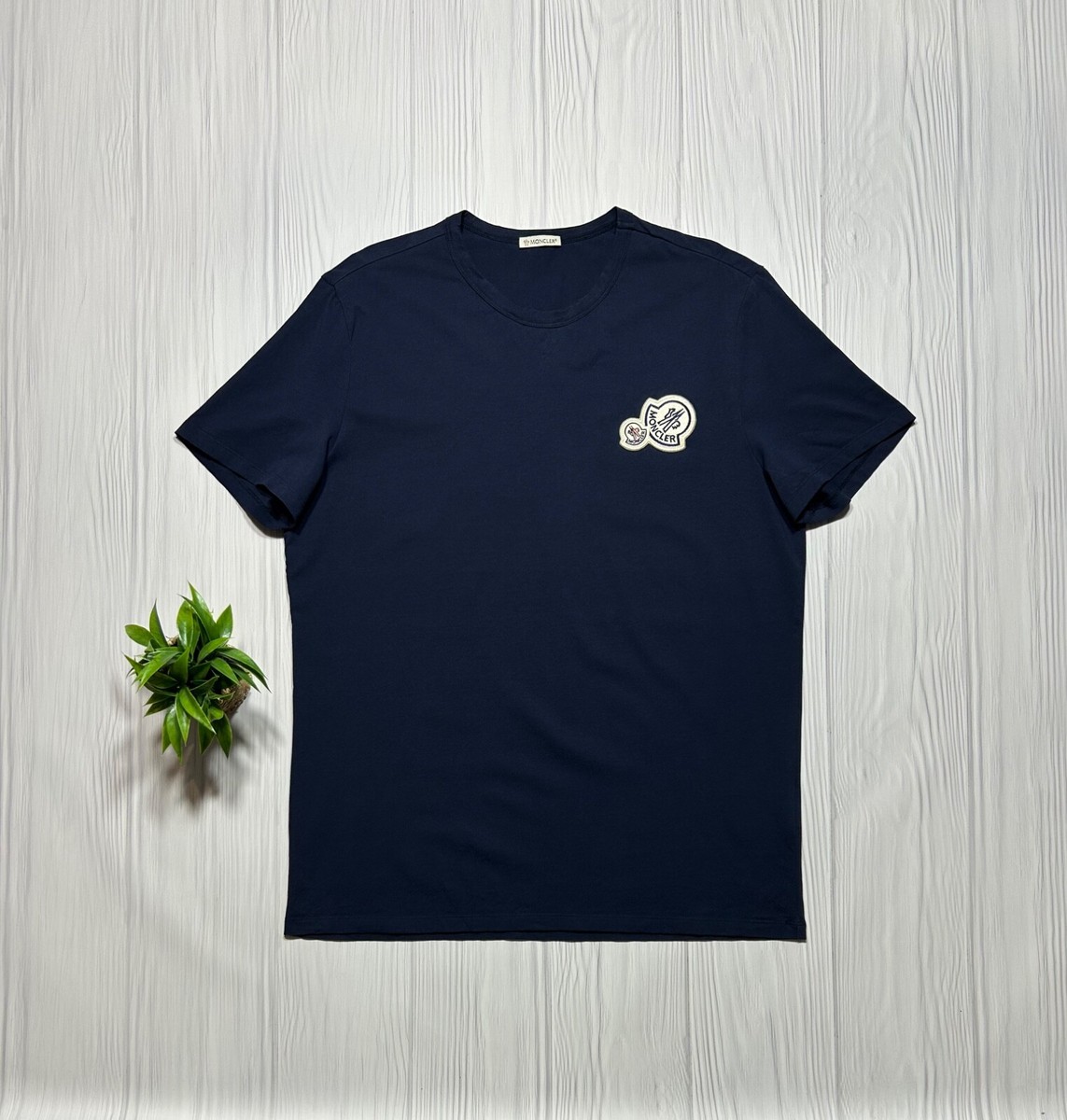 SUPER SALE!!!【MONCLER】ダブルロゴパッチ付 Tシャツ(M,XLのみ) Moncler Double Patch Logo T-Shirt Size XL | eBay