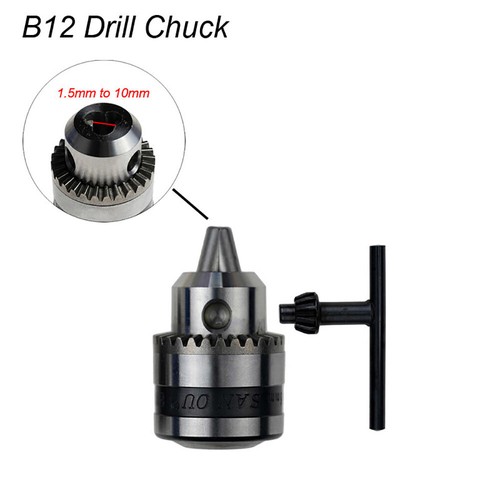 B12 Taper Electric Drill Chuck 1.5-10mm Clamp With 5~14 mm Connecting Rod Sleeve - Picture 7 of 15