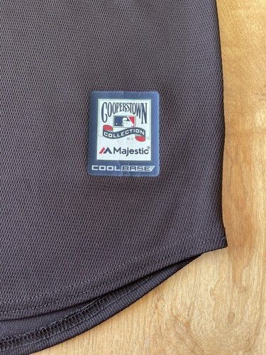 Youth San Diego Padres Majestic Cooperstown Collection Cool Base Jersey Size S - Picture 9 of 15
