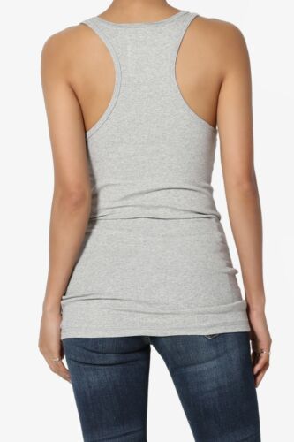 Canotta donna sportiva casual basic racerback cotone spandex a costine estiva - Foto 94 di 182