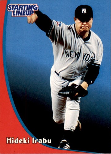 1998 Kenner Starting Lineup Card Hideki Irabu New York Yankees - Picture 1 of 2