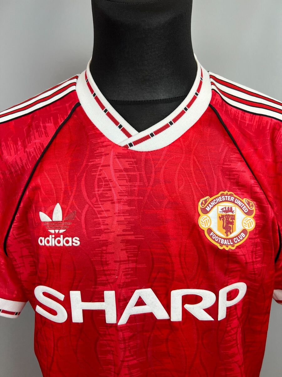 MANCHESTER UNITED 1990 1992 HOME SHIRT FOOTBALL SOCCER MANCHESTER UNITED 1990 1992 HOME SHIRT FOOTBALL SOCCER