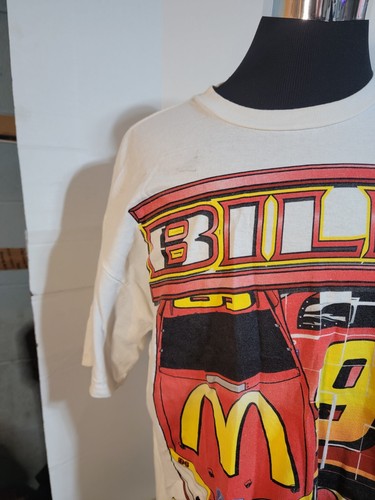 BILL ELLIOTT VINTAGE NASCAR SHIRT #94 MCDONALDS DOUBLE SIDED GRAPHIC SIZE XXL - Picture 3 of 7