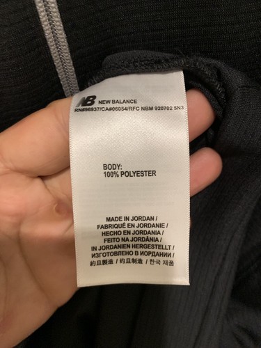 Giacca New Balance Uomo Nera Zip Atletica Taglia Large - Foto 4 di 4