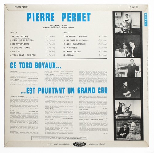 PIERRE PERRET Le tord-boyaux french 1964 BIEM Vogue LD 641-30 vinyl FD LP - Bild 2 von 3