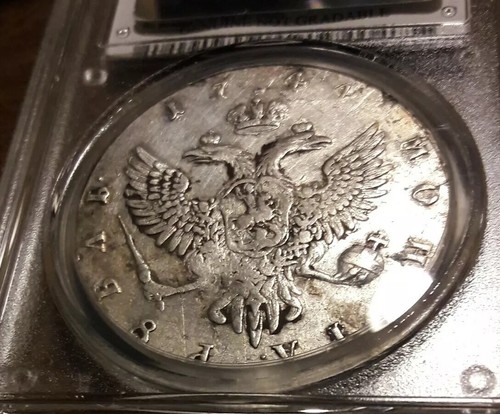 1744MMA Russland Rubel PCGS XF Details - Bild 3 von 4