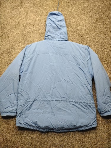 Vintage LL Bean Jacket Womens XL Heavy Windbreaker Anorak Hooded Pullover 90s - Picture 14 of 19
