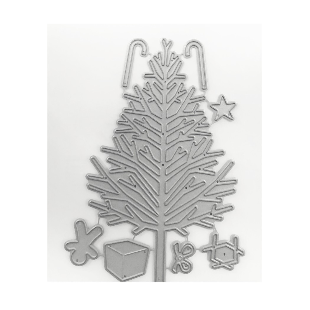 Impression Obsession DIE107-V /" BARE CHRISTMAS TREE/" 1 Metal Dies NEW
