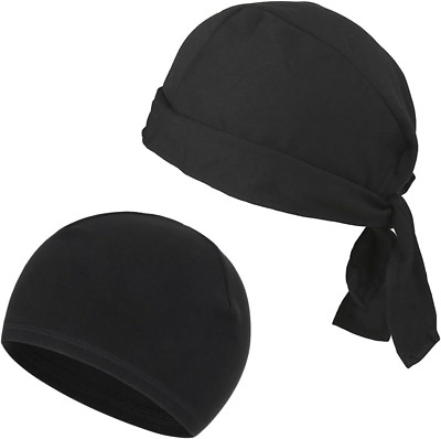 2 Stück Cycling Cap, Fahrradmütze Unter Helm, Atmungsaktiv Sommer Sport Kopftuch